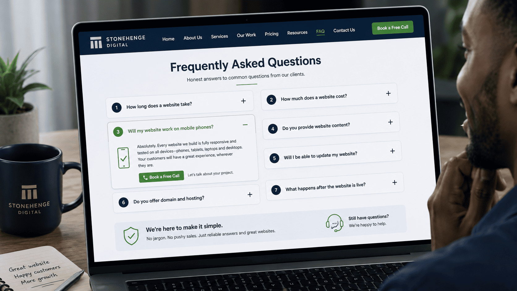 How a "Frequently Asked Questions" Page Can Pre-Close High-Ticket Deals
