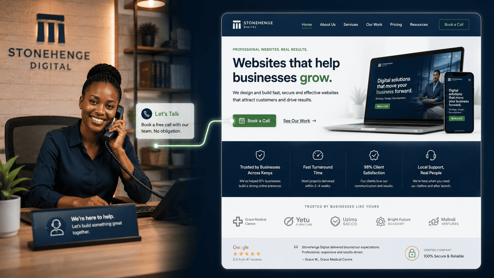 The "Your Website Is Your Receptionist" Framework: 5 Things Every Kenyan SME Homepage Must Do