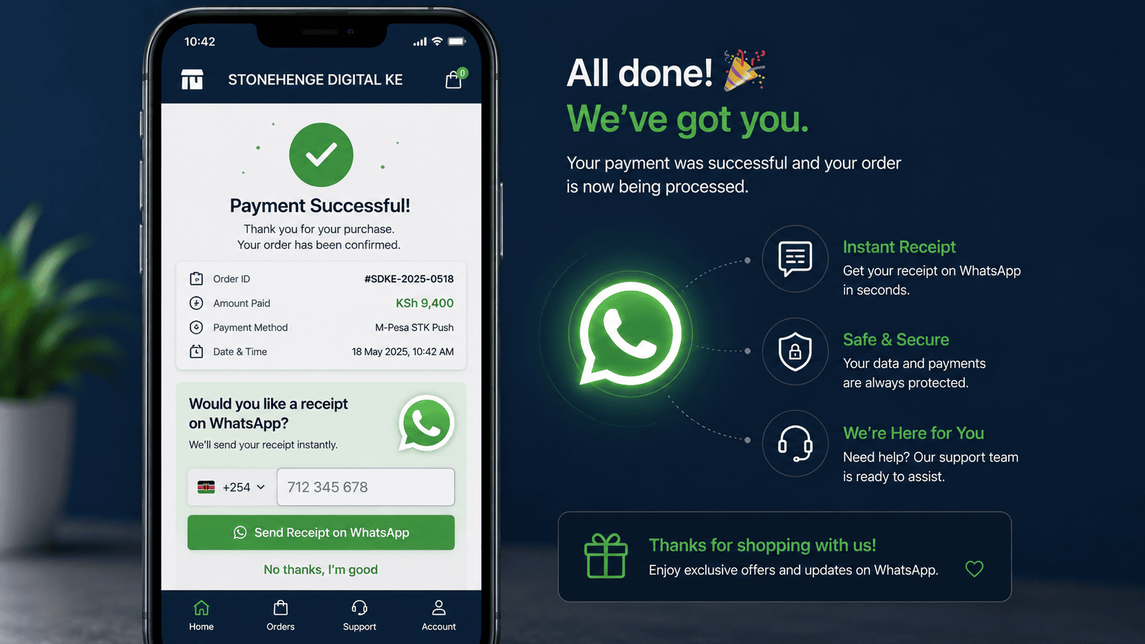 Why Your Checkout Should Ask "Would You Like a Receipt via WhatsApp?" (And the CRM Benefits)