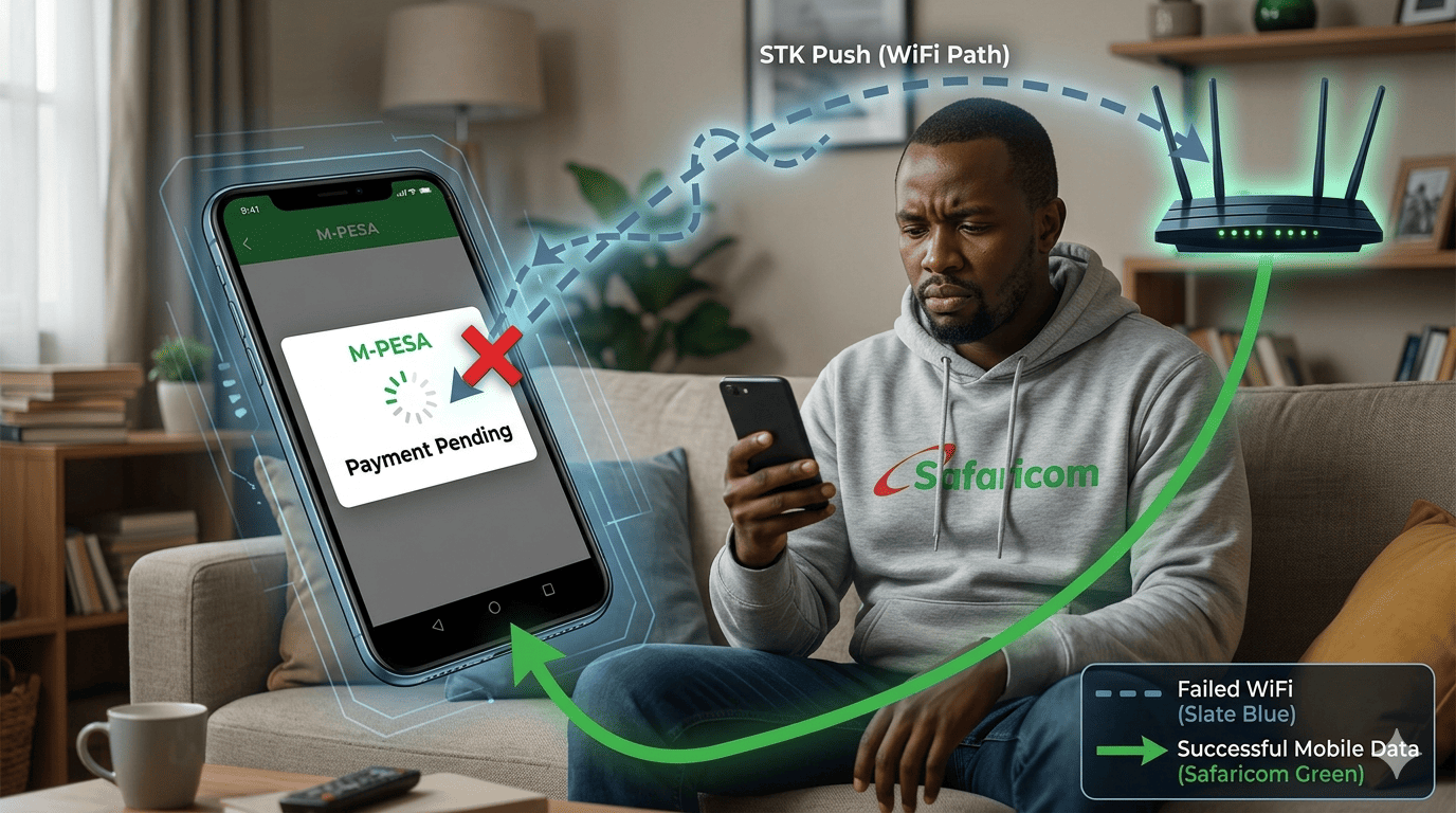 M-Pesa STK Push Is Broken: Why Your Checkout Fails 40% of the Time on Safaricom WiFi