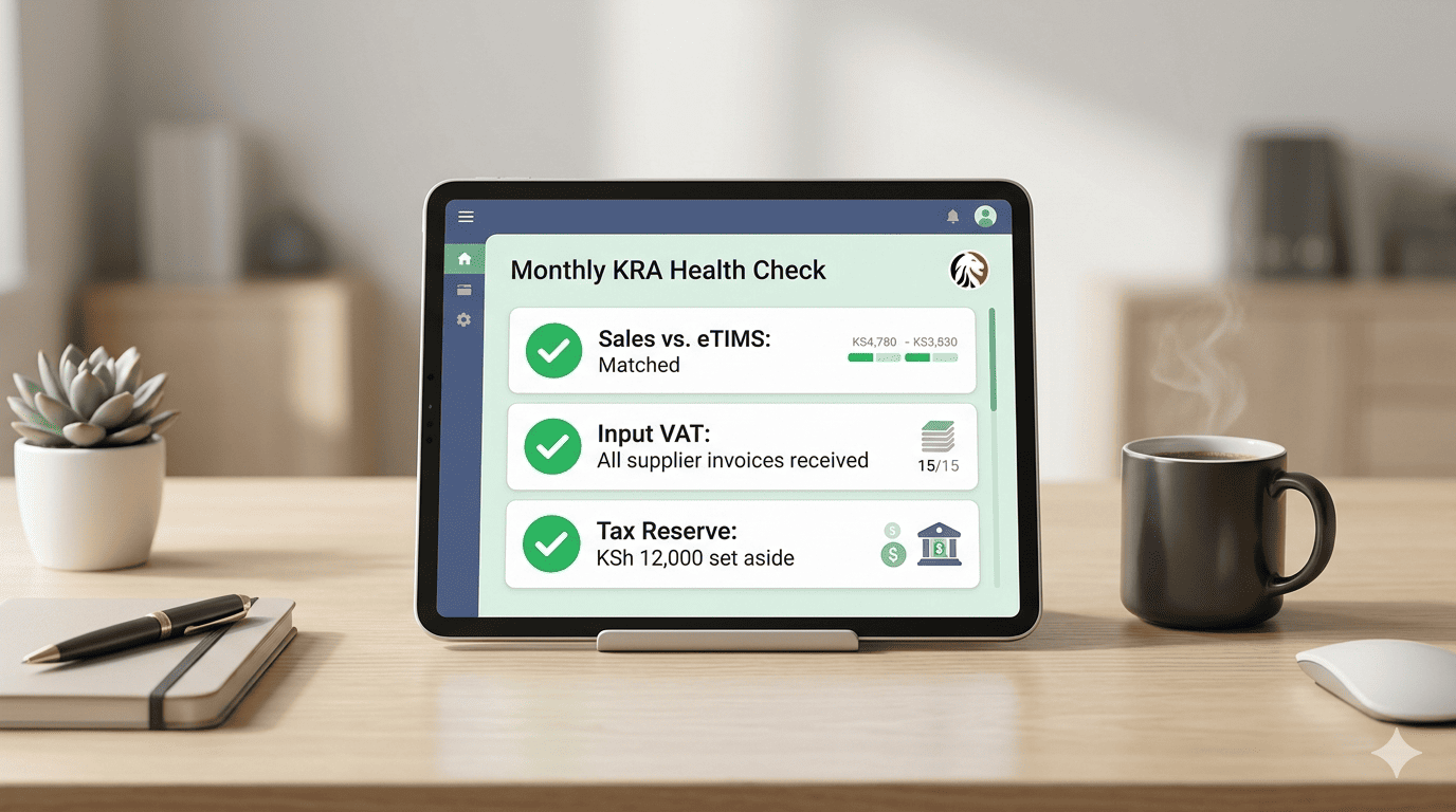 The 5-Minute Monthly KRA Check: How Your Dashboard Can Pre-Audit Your VAT and Income Tax Before the Deadline