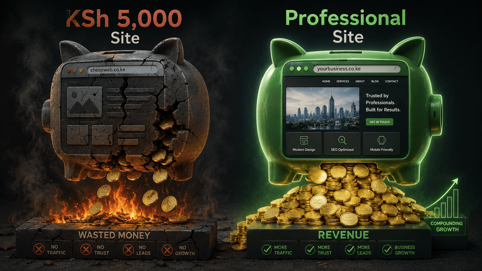 The "KSh 5,000 Website" Tax: Why Cheap Websites Cost You More Than an Expensive One Over 2 Years