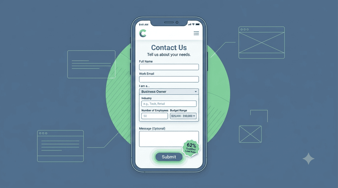 Why Your "Contact Us" Page Is Your Most Dangerous Page (And How to Turn It into a Lead Qualification Machine)