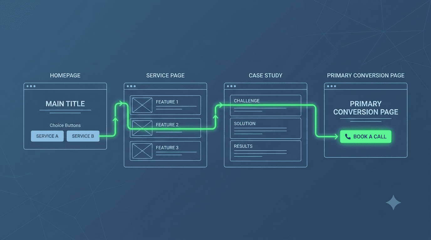 The "Every Page Is a Landing Page" Mistake: How to Design a Website That Funnels All Visitors to One Clear Action