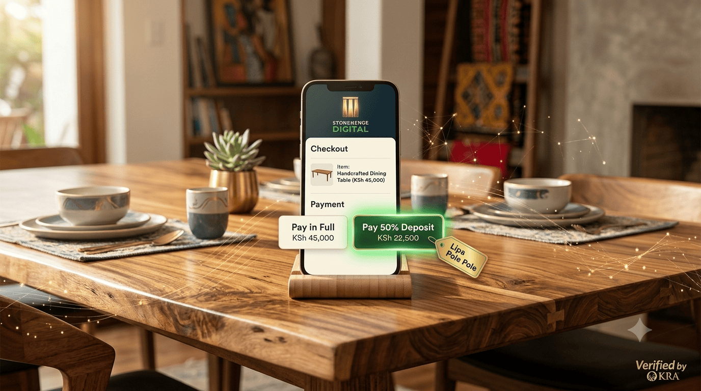 The "Lipa Pole Pole" (Pay Slowly) Option: How Offering a 50% Deposit with STK Push Doubled Order Completion for a Furniture Seller