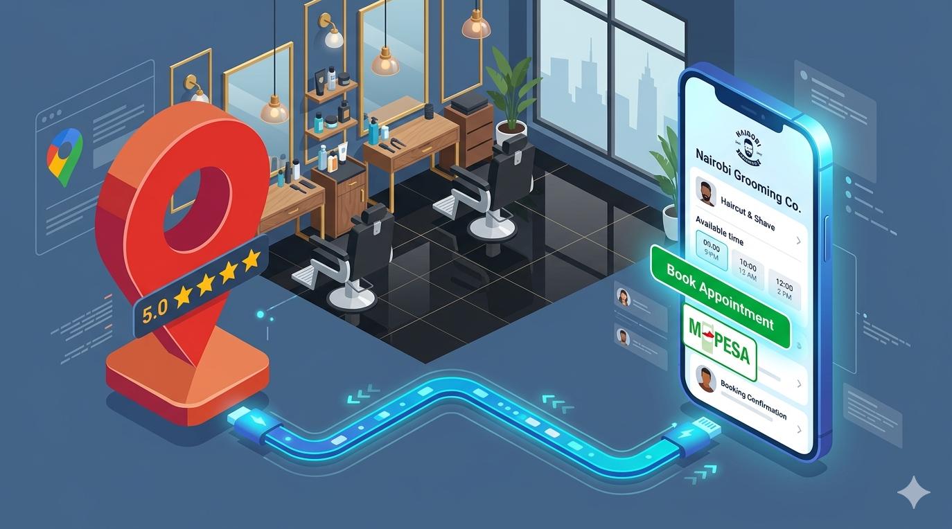 From Word of Mouth to Google Maps: A Digital Twin Strategy for Barbershops & Salons in Nairobi