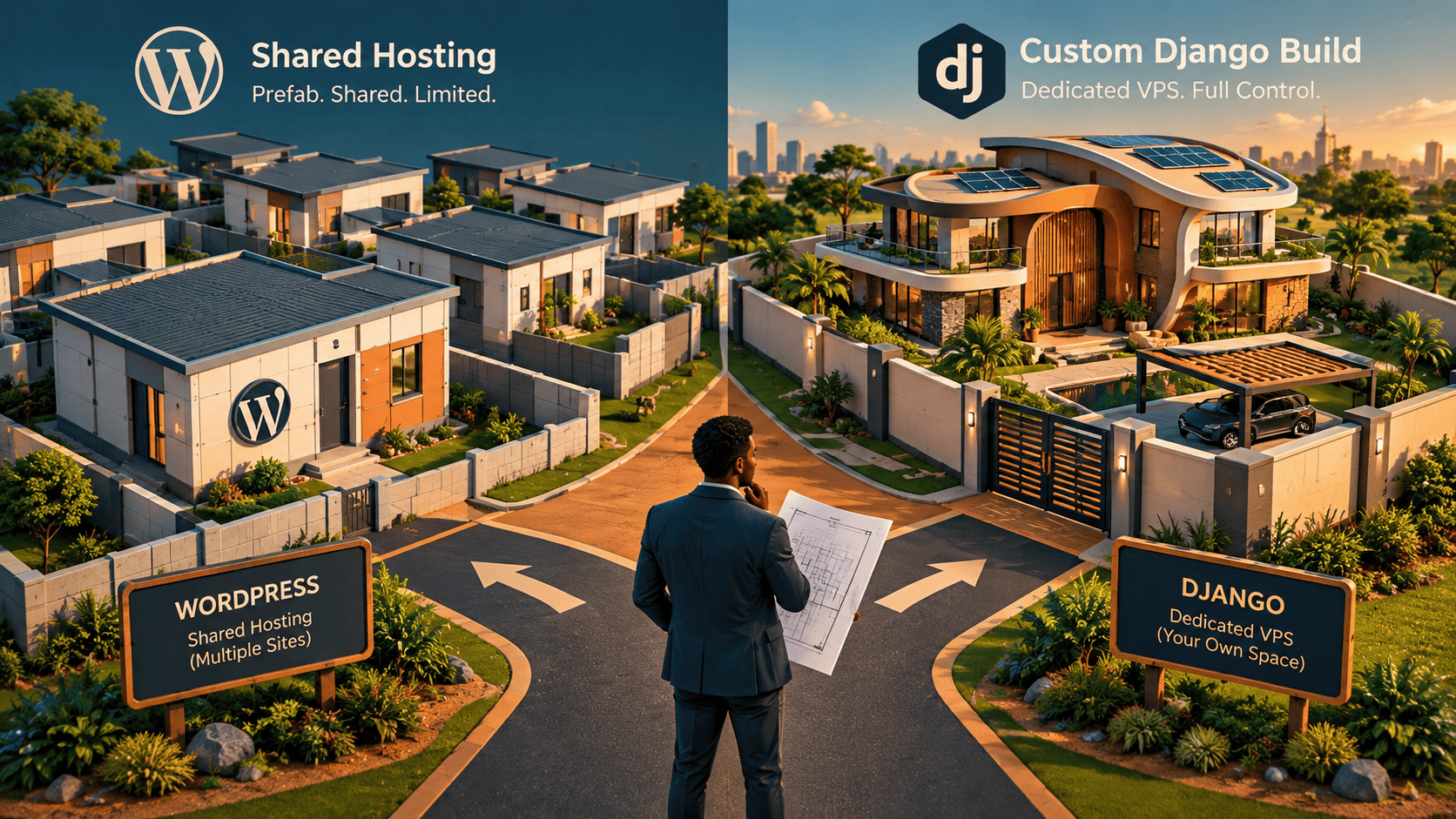 Prefab House or Custom Mansion? The Website Decision That Will Haunt Your Kenyan Business for 5 Years